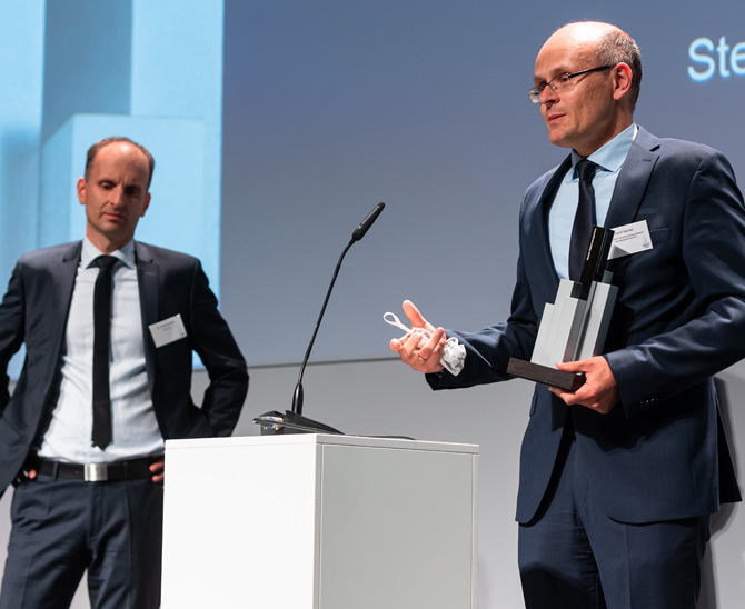 Kamil Sander (rechts): Risikomanagement ist Dienstleister. Im zweiten Anlauf zum Award: Dr. Christoph Kiehn.