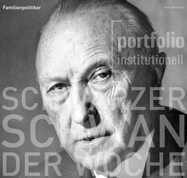 Konrad Adenauer, Schwarzer Schwan der Woche, portfolio institutionell