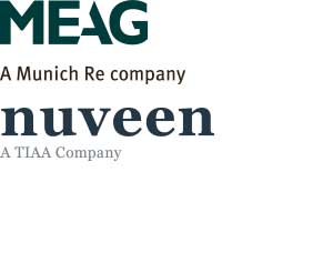 Logos von Meag und Nuveen