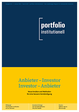 portfolio institutionell Titelseite der Januar-Ausgabe 2023