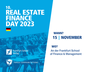 15.11.2023 – REAL ESTATE FINANCE DAY (REFD), , Frankfurt am Main
