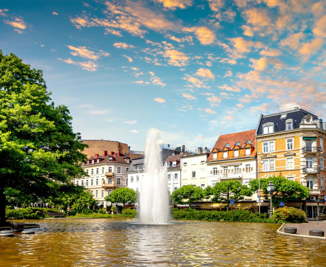 Altstadt von Baden-Baden.